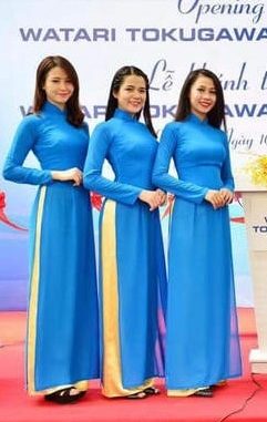cho thuê áo dài lễ tân