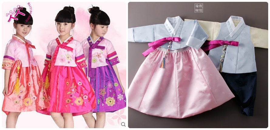 Hanbok trẻ em cho bộ ảnh cực xinh xắn