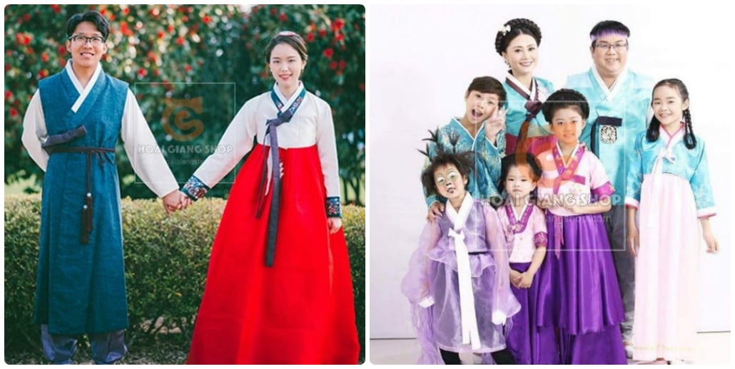 Trang phục Hanbok Hàn Quốc dành cho người lớn và trẻ em
