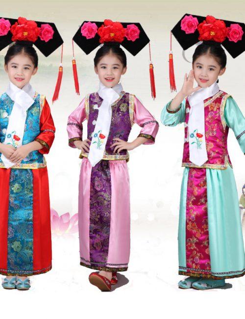 Trang phục cổ trang hoàn châu cách cách cho trẻ em