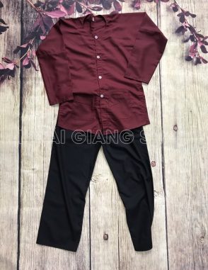 bà ba trẻ em màu đỏ đậm