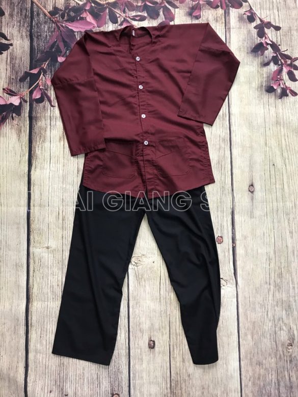 bà ba trẻ em màu đỏ đậm