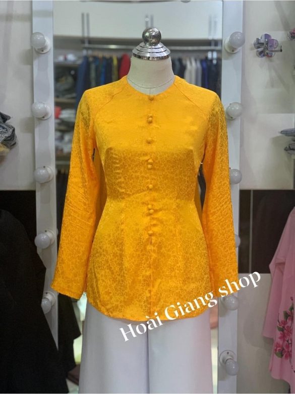 bán bà ba nữ gấm màu cam