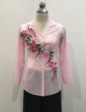 bà ba nữ hồng nhạt