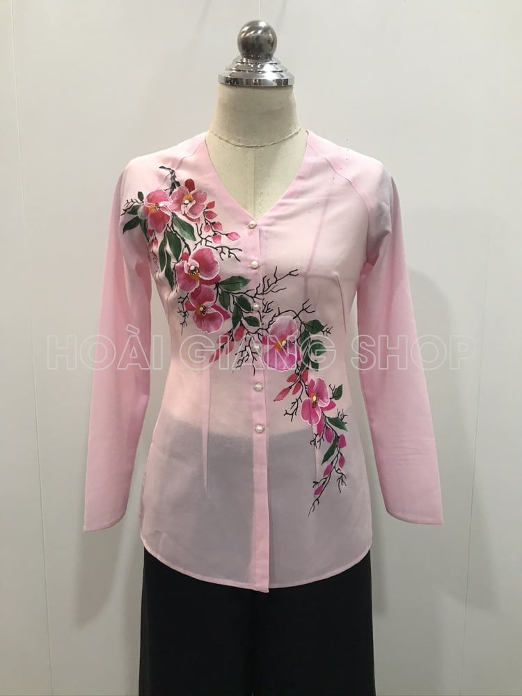 bà ba nữ hồng nhạt