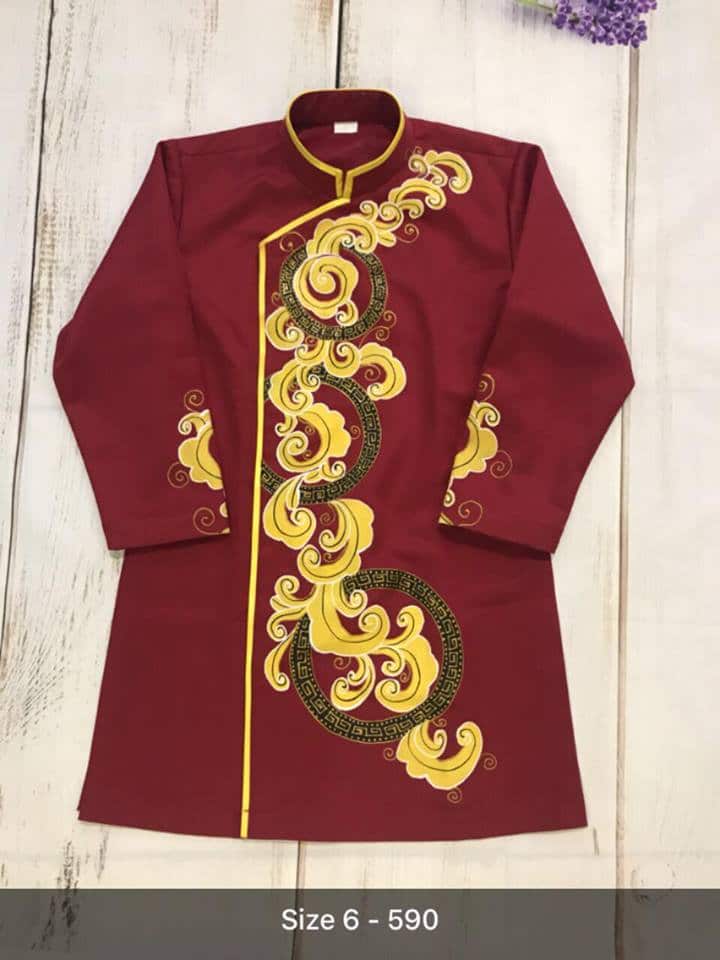 áo dài cách tân cho bé trai áo dài cách tân cho bé trai