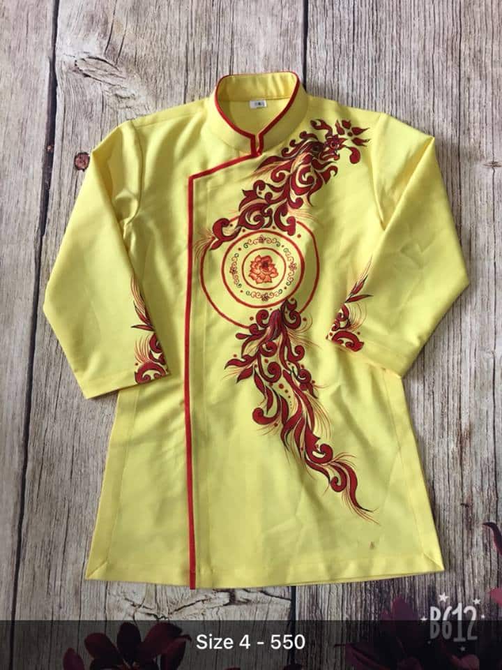 áo dài cách tân cho bé trai áo dài cách tân cho bé trai