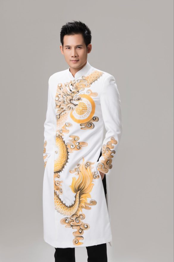 may áo dài nam cao cấp