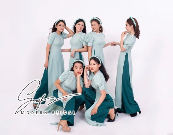 cho thuê áo dài bưng quả phụ dâu