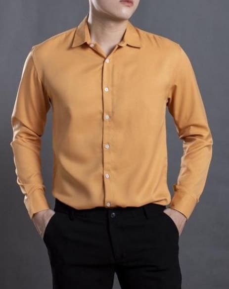 cho thuê sơ mi màu vàng
