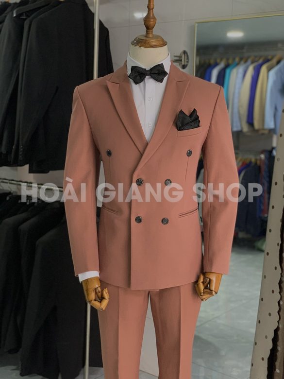 vest nam màu cam đất