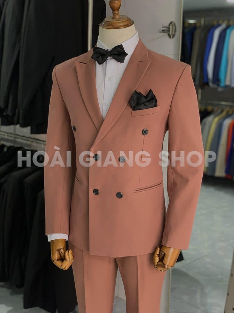 vest nam màu cam đất