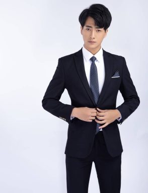 vest nam màu đen cao cấp