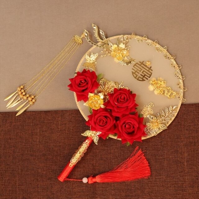 cho thuê quạt cưới trung quốc