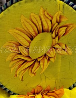 bà ba vàng vẽ hoa hướng dương cao cấp