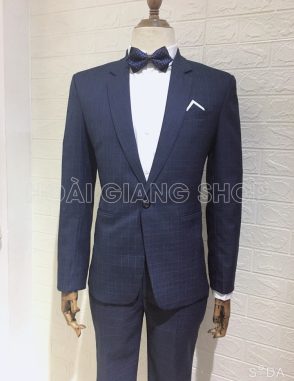 vest nam xanh caro chìm