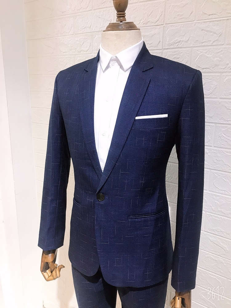 cho thuê vest nam xanh navy