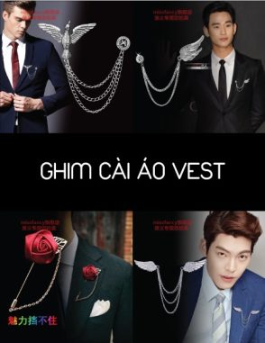 bán ghim cài áo vest nam