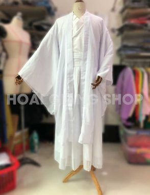 trang phục cổ trang nam trắng