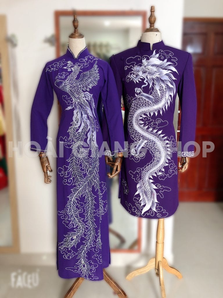 cho thuê áo dài cặp cưới