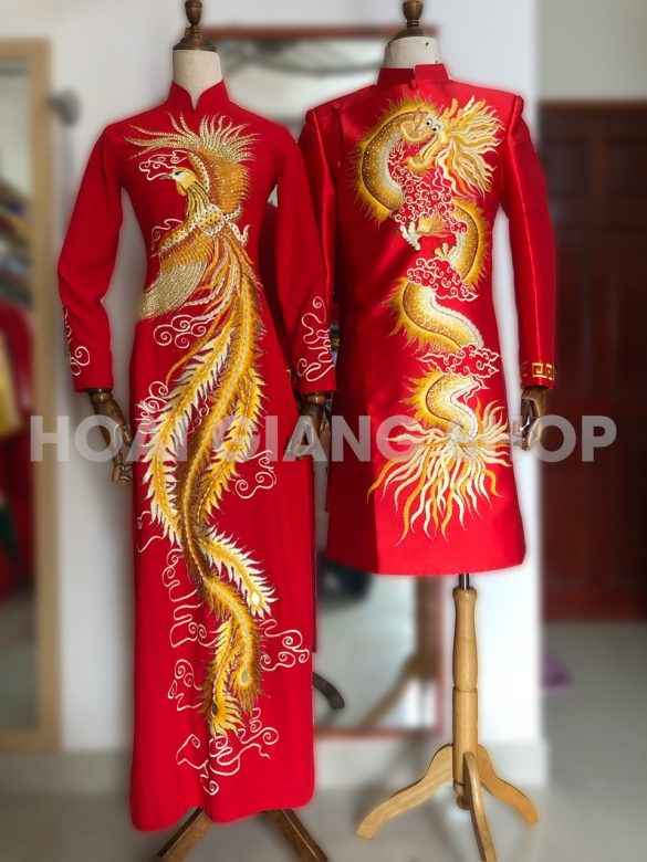 cho thuê áo dài cô dâu chú rể
