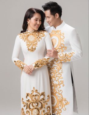 may áo dài cưới đẹp