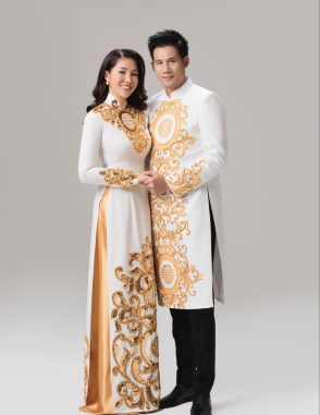 may áo dài cưới đẹp
