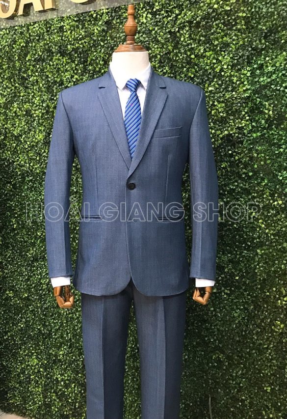cho thuê vest ông sui xanh xám sọc