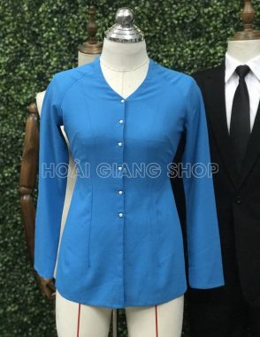 cho thuê áo bà ba nữ màu xanh dương