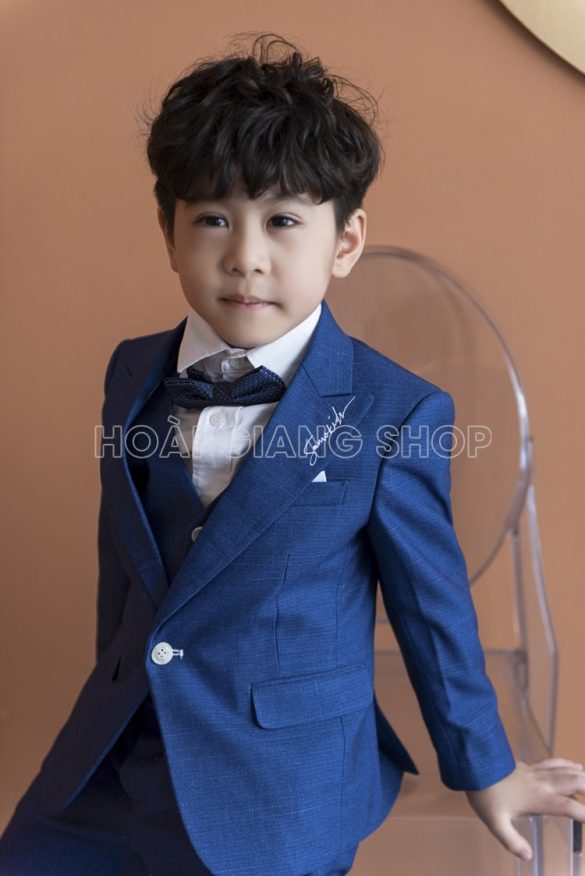 bán vest trẻ em màu xanh