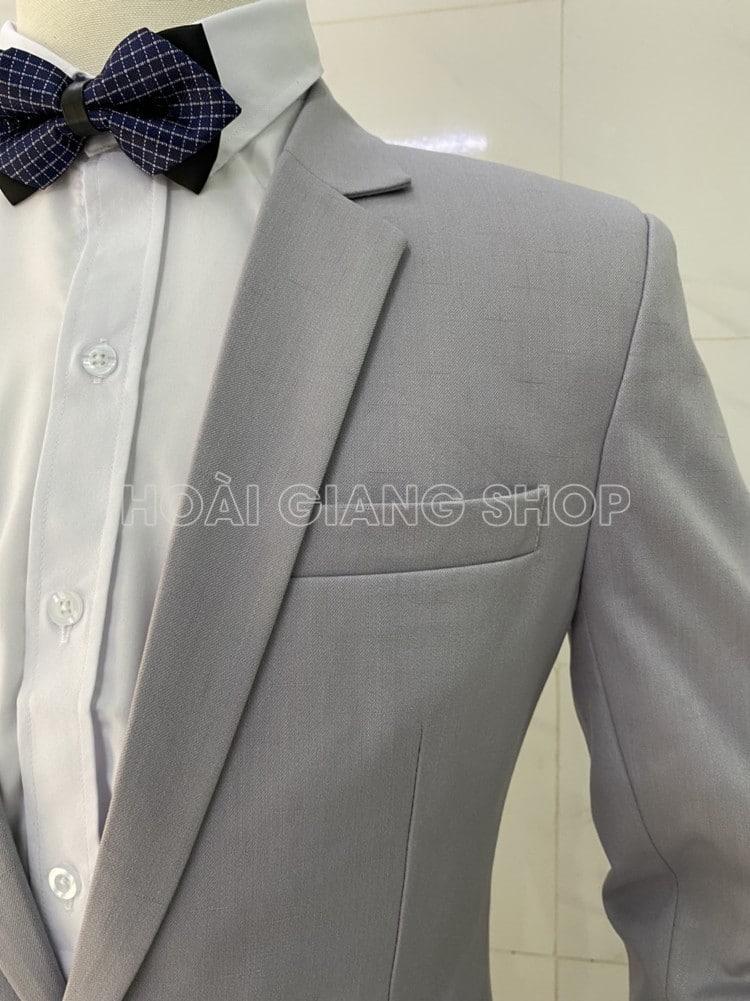 vest nam màu xám nhạt