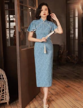 bán sườn xám trung quốc đẹp