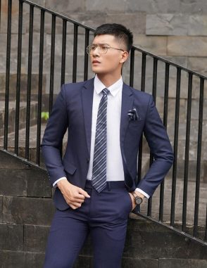 cho thuê vest nam xanh đen