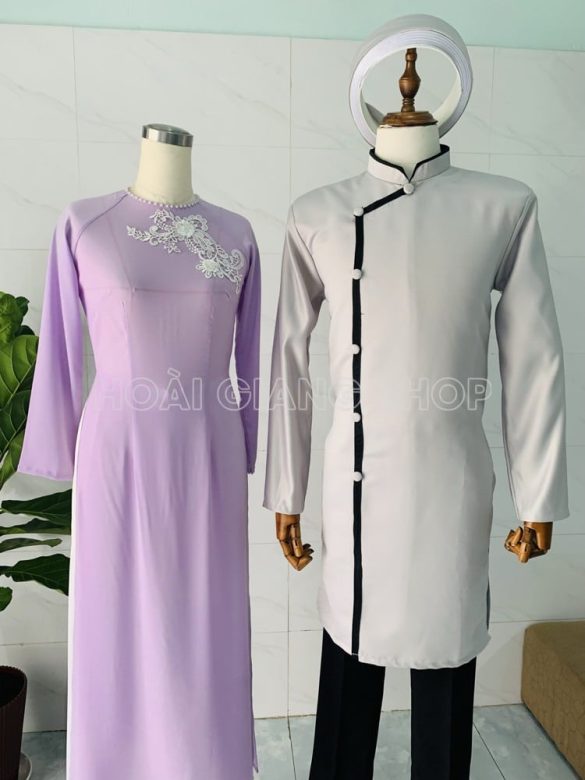 cho thuê áo dài bưng quả