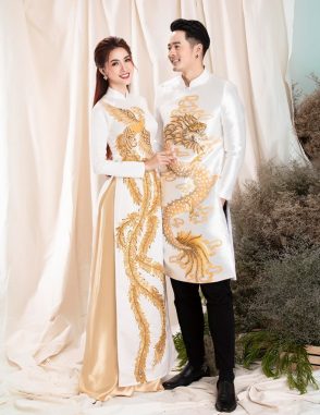may áo dài cưới