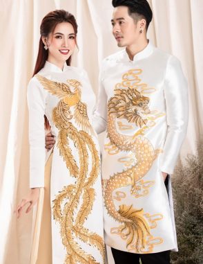 may áo dài cưới