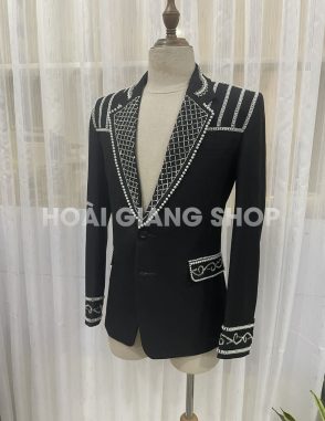 áo vest nam kết cườm