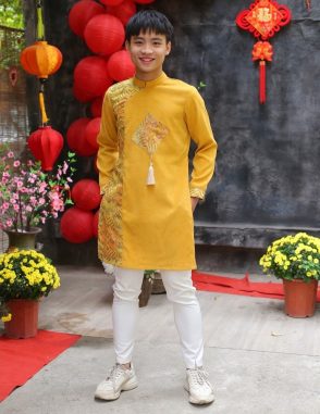Áo dài bé trai