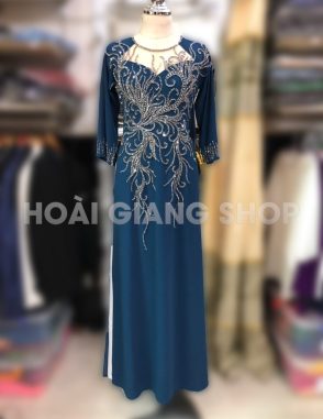 áo dài sui gia mà xanh cổ vịt