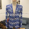 vest nam biểu diễn vân xanh trắng