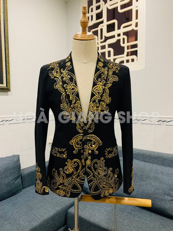 vest nam đen vân vàng