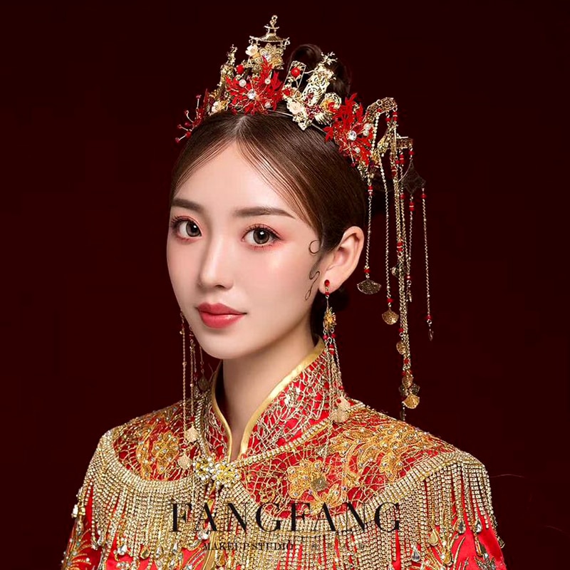 cài tóc cô dâu trung hoa