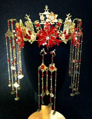 cài tóc cô dâu trung hoa