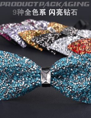 nơ đeo cổ nam lấp lánh