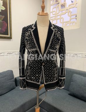 bán vest nam biểu diễn lấp lánh