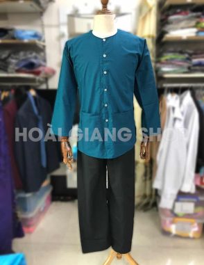 bà ba nam màu xanh lý