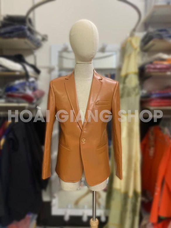 áo vest nam vải da