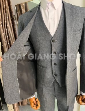 vest nam xám cao cấp