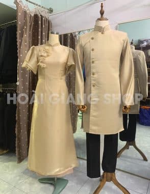 cho thuê áo dài bưng quả