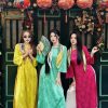 cho thuê áo dài nữ gấm giá rẻ